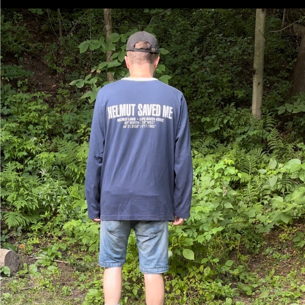 Helmut Lang HELMUT SAVED ME/ lifeguard longsleeve